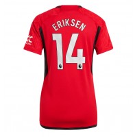 Manchester United Christian Eriksen #14 Domaci Dres za Ženska 2023-24 Kratak Rukav